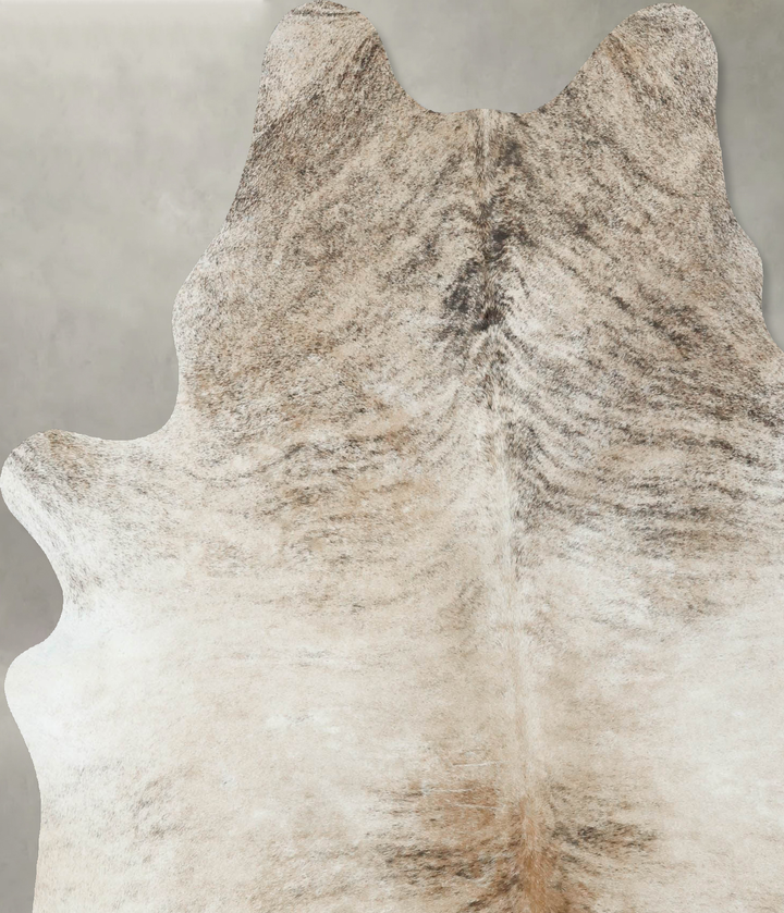 Light Brindle X-Large Brazilian Cowhide Rug 7'4"H x 5'9"W #B18591 by Hudson Hides