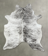Grey Brindle X-Large Brazilian Cowhide Rug 7'3"H x 5'7"W #B18592 by Hudson Hides
