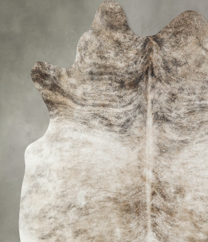 Light Brindle X-Large Brazilian Cowhide Rug 6'10"H x 6'1"W #B18594 by Hudson Hides