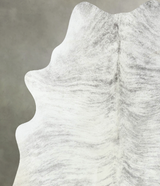 Grey Brindle Large Brazilian Cowhide Rug 6'7"H x 5'2"W #B18595 by Hudson Hides