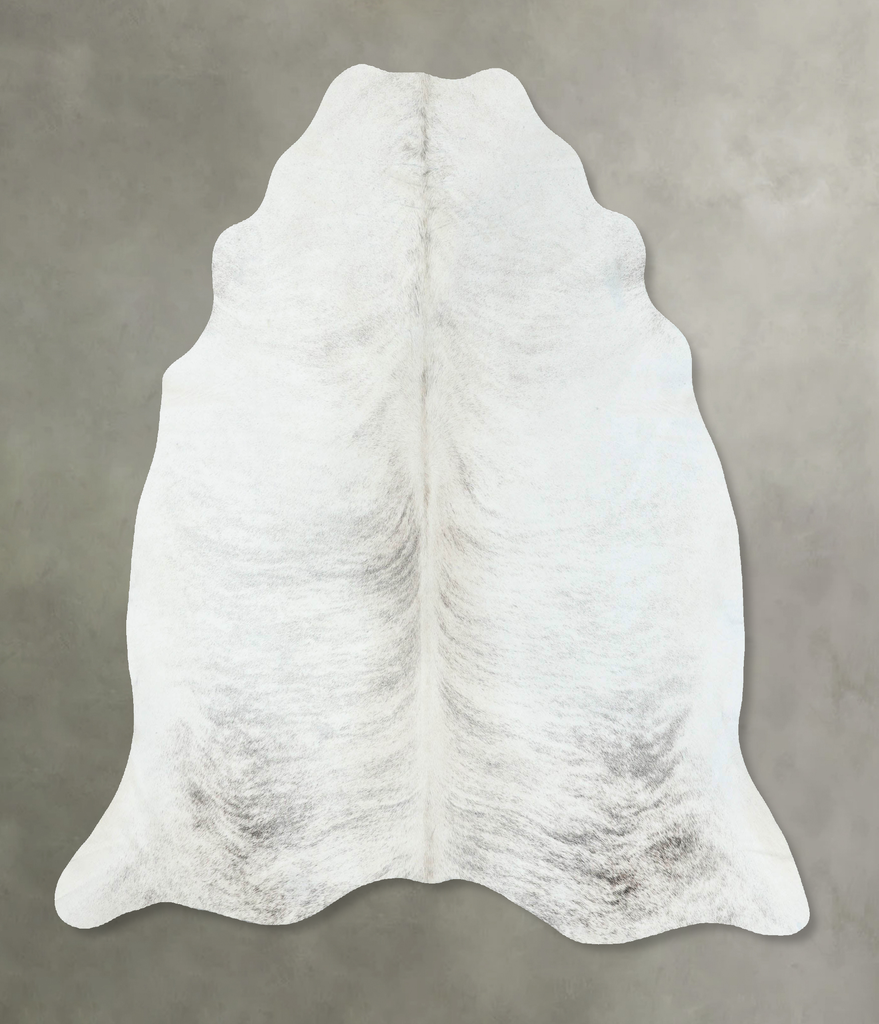 Grey Brindle X-Large Brazilian Cowhide Rug 6'6"H x 6'3"W #B18596 by Hudson Hides