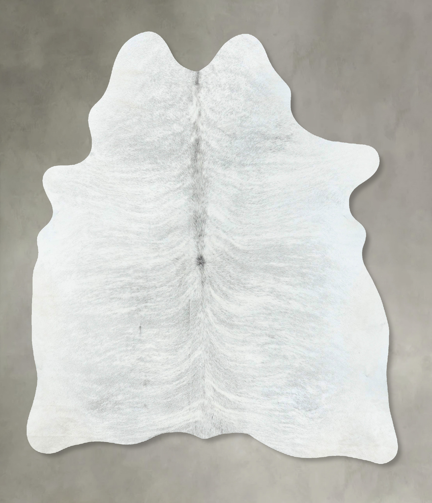 Grey Brindle Large Brazilian Cowhide Rug 6'7"H x 4'11"W #B18603 by Hudson Hides