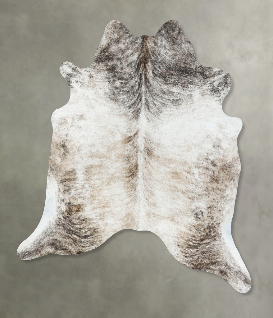 Light Brindle X-Large Brazilian Cowhide Rug 6'11"H x 6'3"W #B18606 by Hudson Hides