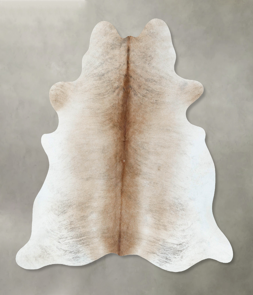 Light Brindle X-Large Brazilian Cowhide Rug 6'10"H x 6'2"W #B18609 by Hudson Hides
