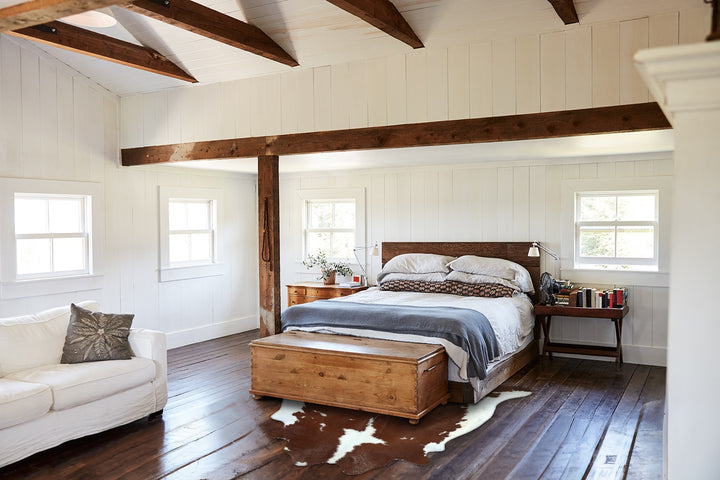 Brown and White X-Large Brazilian Cowhide Rug 7'9"H x 6'4"W #B18622 by Hudson Hides