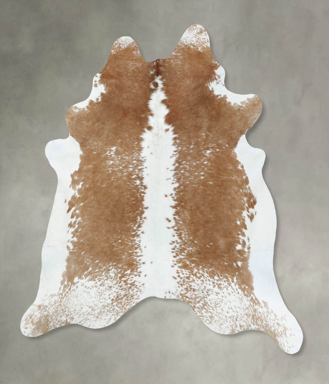 Beige and White XX-Large Brazilian Cowhide Rug 7'10"H x 6'10"W #B18627