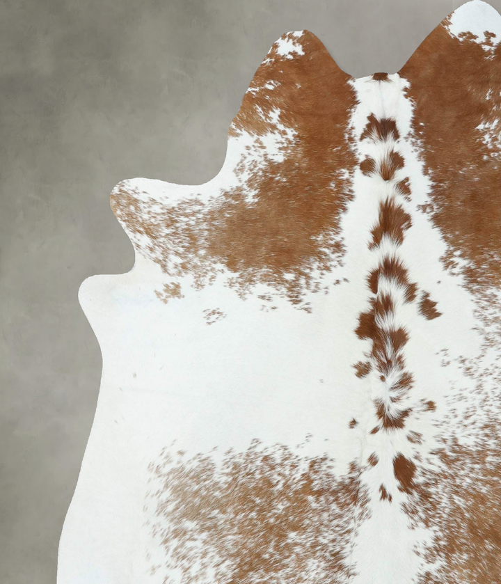 Salt and Pepper Brown X-Large Brazilian Cowhide Rug 7'3"H x 6'3"W #B18634 by Hudson Hides