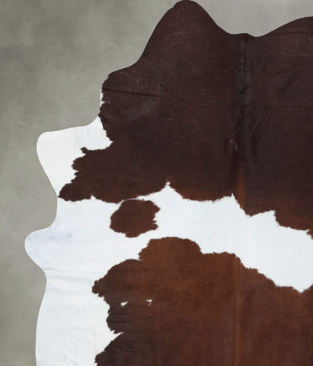 Brown and White XX-Large Brazilian Cowhide Rug 7'11"H x 6'7"W #B18642 