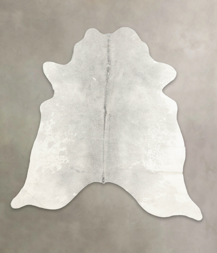 Medium Grey Large Brazilian Cowhide Rug 6'0"H x 5'10"W #B1865 by Hudson Hides