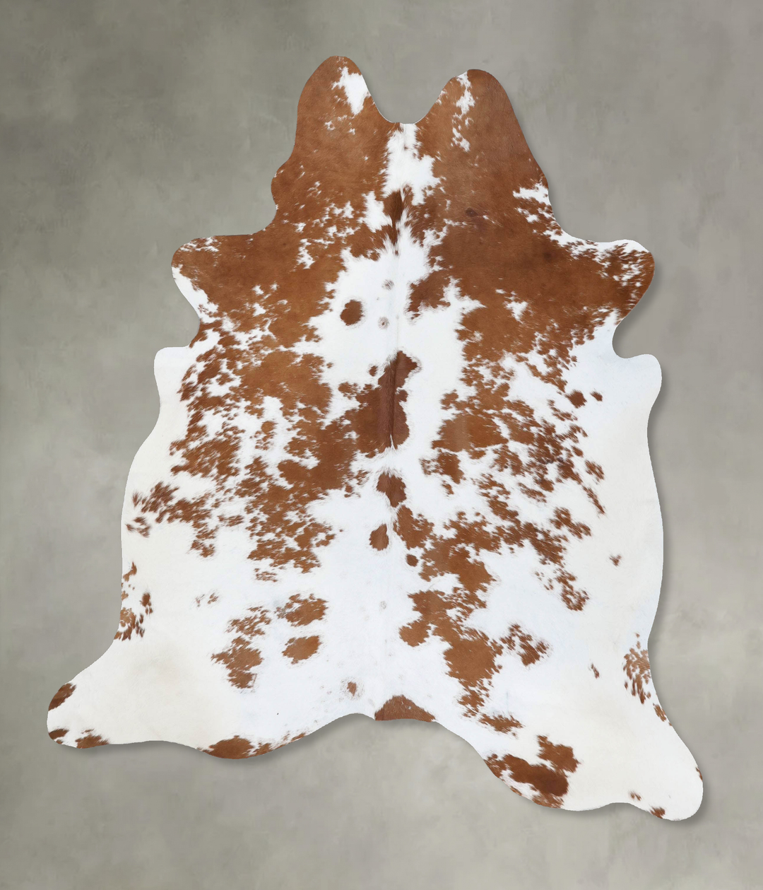 Brown and White Large Brazilian Cowhide Rug 6'8"H x 5'10"W #B18675 by 