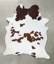 Brown and White XX-Large Brazilian Cowhide Rug 8'4"H x 6'2"W #B18726 by Hudson Hides