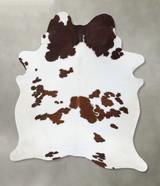 Brown and White XX-Large Brazilian Cowhide Rug 8'4"H x 6'2"W #B18726 by Hudson Hides