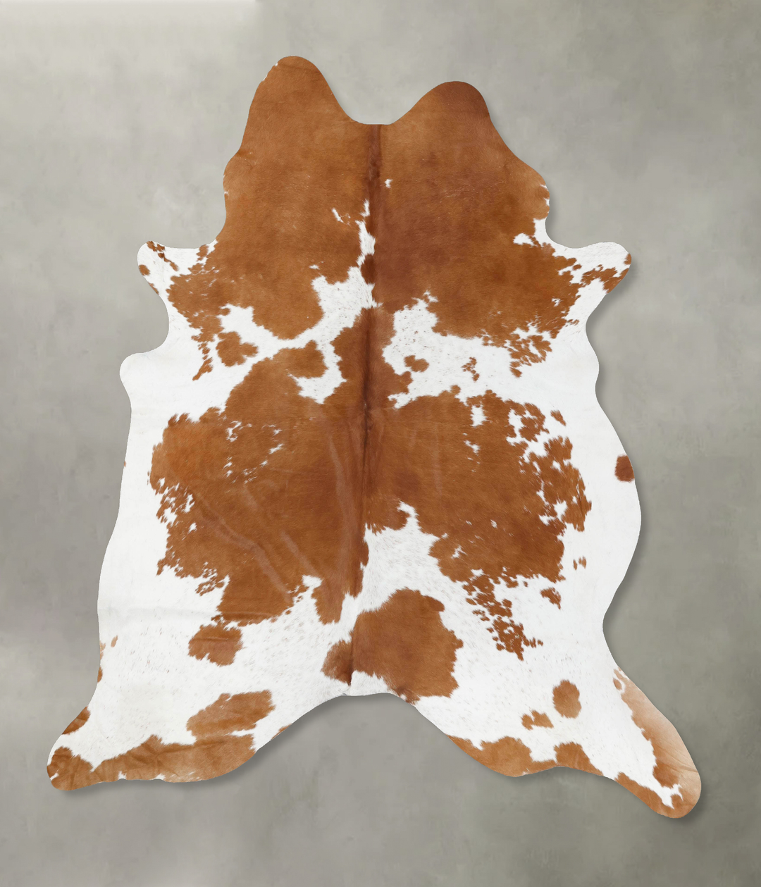 Brown and White XX-Large Brazilian Cowhide Rug 8'1"H x 7'4"W #B18760 b
