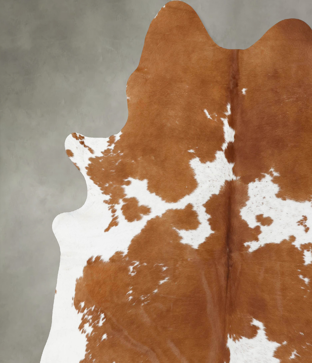 Brown and White XX-Large Brazilian Cowhide Rug 8'1"H x 7'4"W #B18760 b