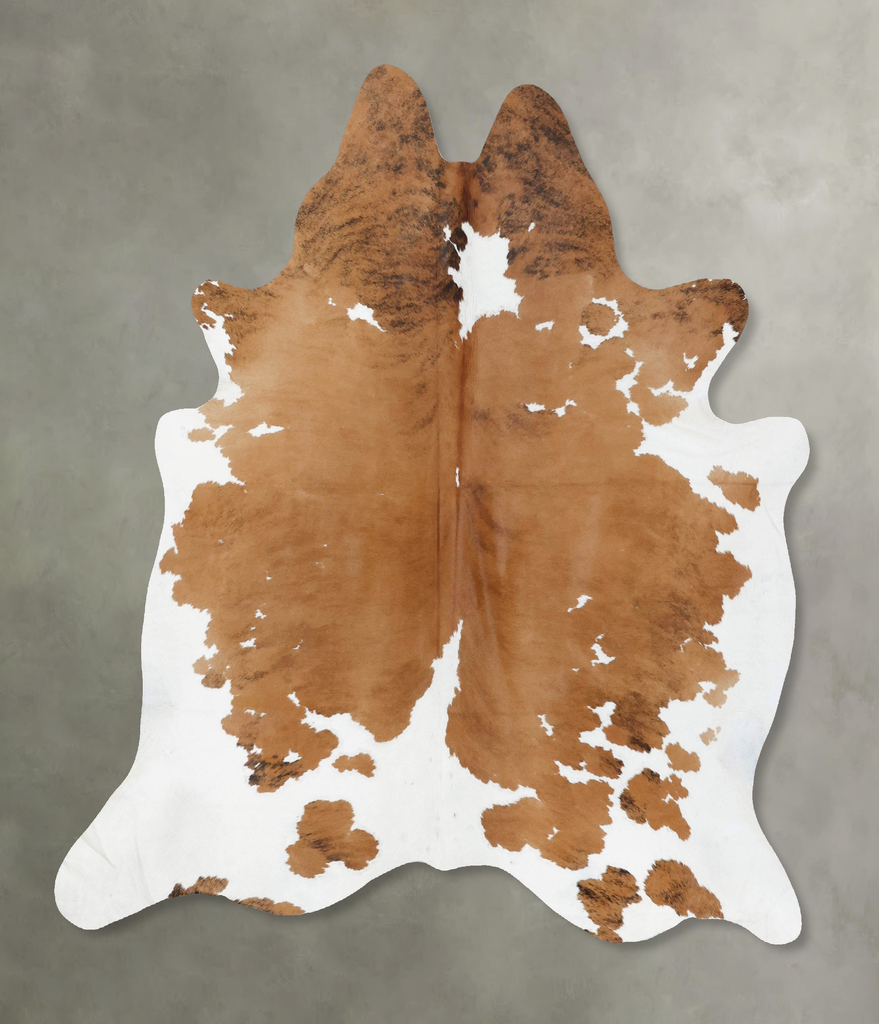 Tricolor X-Large Brazilian Cowhide Rug 6'6"H x 6'3"W #B18773 by Hudson Hides
