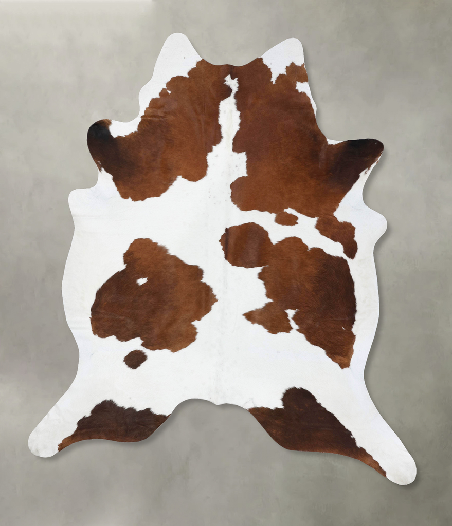 Chocolate and White XX-Large Brazilian Cowhide Rug 9'7"H x 7'8"W #B18786 by Hudson Hides