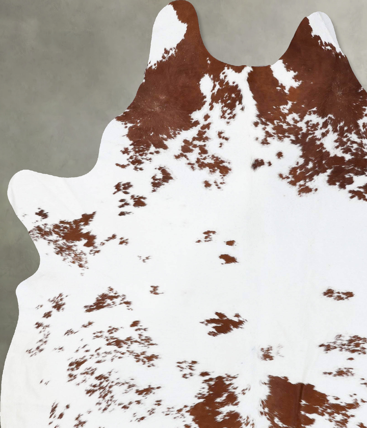 Brown and White XX-Large Brazilian Cowhide Rug 8'10"H x 6'4"W #B18790 by Hudson Hides