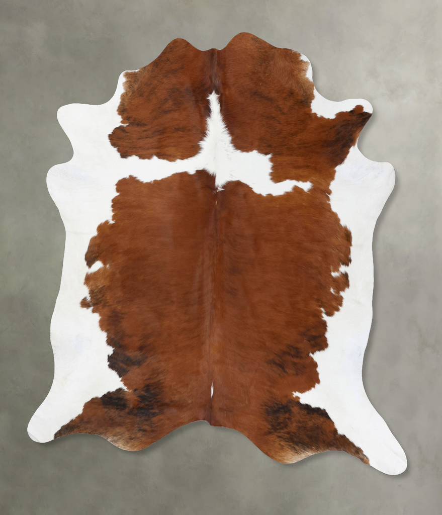 Tricolor XX-Large Brazilian Cowhide Rug 7'9"H x 6'11"W #B18816 by Hudson Hides
