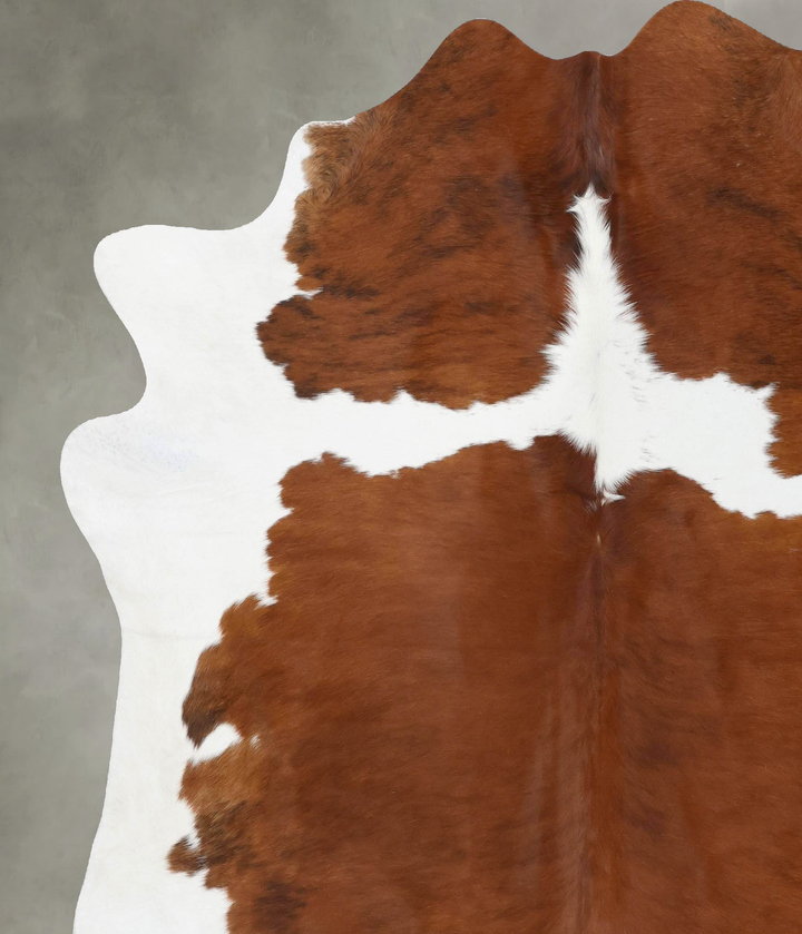 Tricolor XX-Large Brazilian Cowhide Rug 7'9"H x 6'11"W #B18816 by Hudson Hides