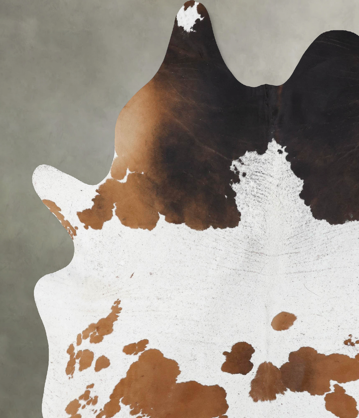 Chocolate and White XX-Large Brazilian Cowhide Rug 8'4"H x 6'9"W #B18825 by Hudson Hides