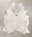 Salt and Pepper Brown X-Large Brazilian Cowhide Rug 7'6"H x 6'5"W #B1883 by Hudson Hides