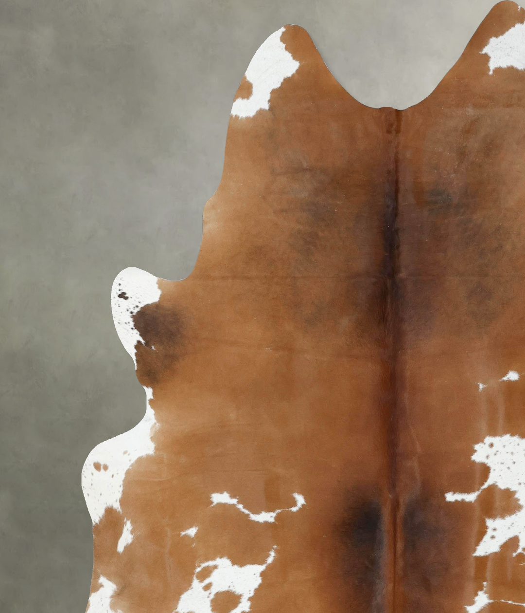 Brown and White XX-Large Brazilian Cowhide Rug 8'2"H x 6'11"W #B18842 