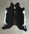 Chocolate and White XX-Large Brazilian Cowhide Rug 7'4