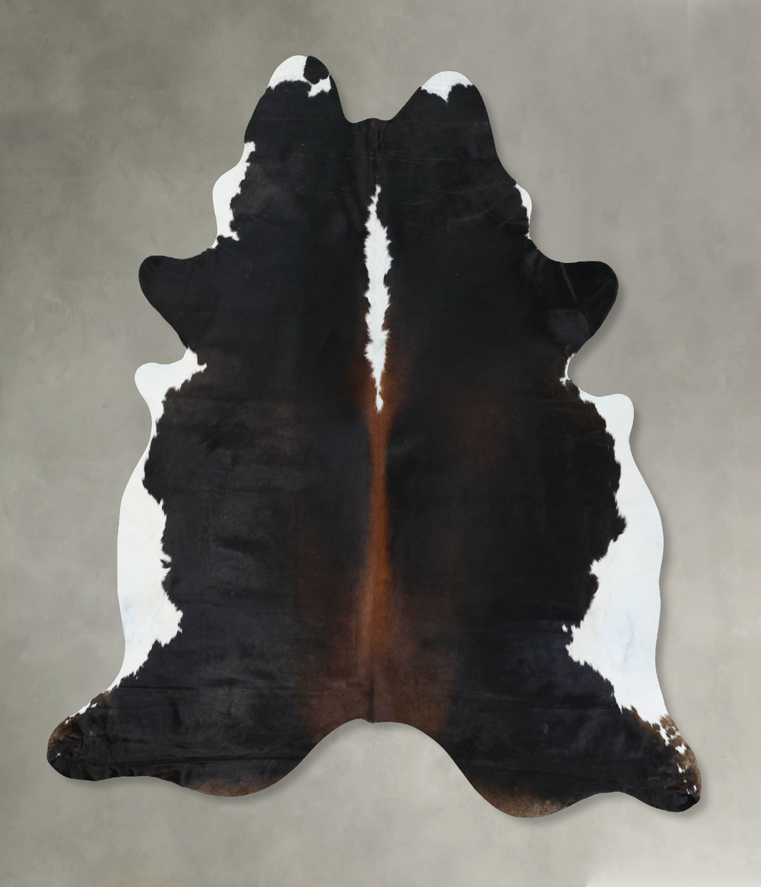 Chocolate and White XX-Large Brazilian Cowhide Rug 8'3"H x 7'2"W #B188