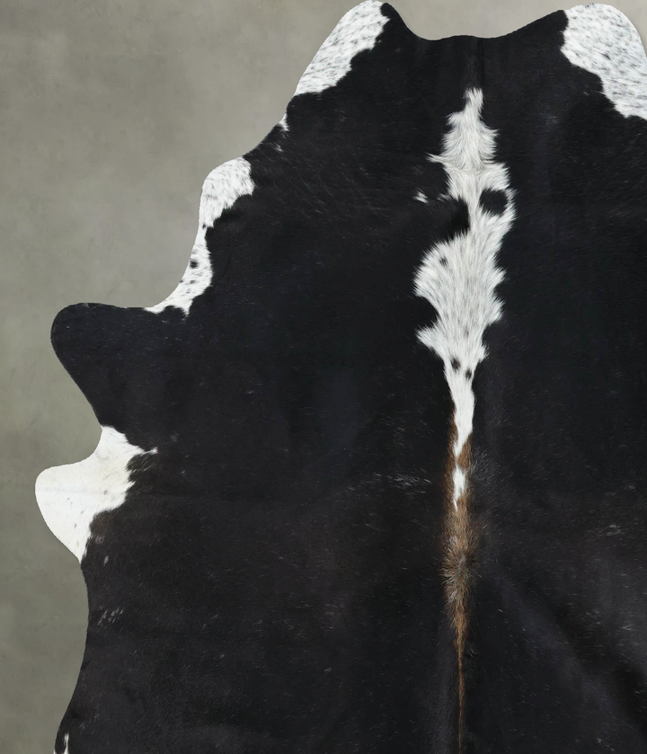 Black and White X-Large Brazilian Cowhide Rug 7'6"H x 6'2"W #B18846 by Hudson Hides