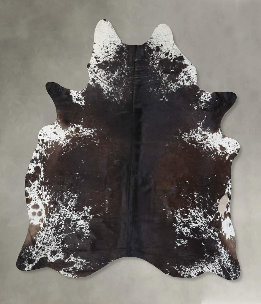 Chocolate and White XX-Large Brazilian Cowhide Rug 8'5"H x 6'4"W #B18848 by Hudson Hides