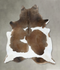 Chocolate and White X-Large Brazilian Cowhide Rug 7'5