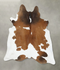 Chocolate and White XX-Large Brazilian Cowhide Rug 8'1