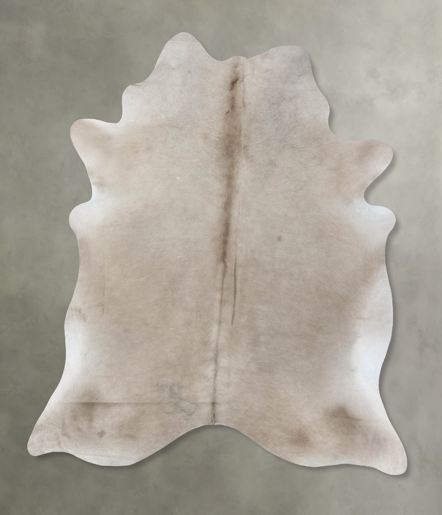 Taupe XX-Large Brazilian Cowhide Rug 8'1"H x 6'4"W #B18915 by Hudson Hides