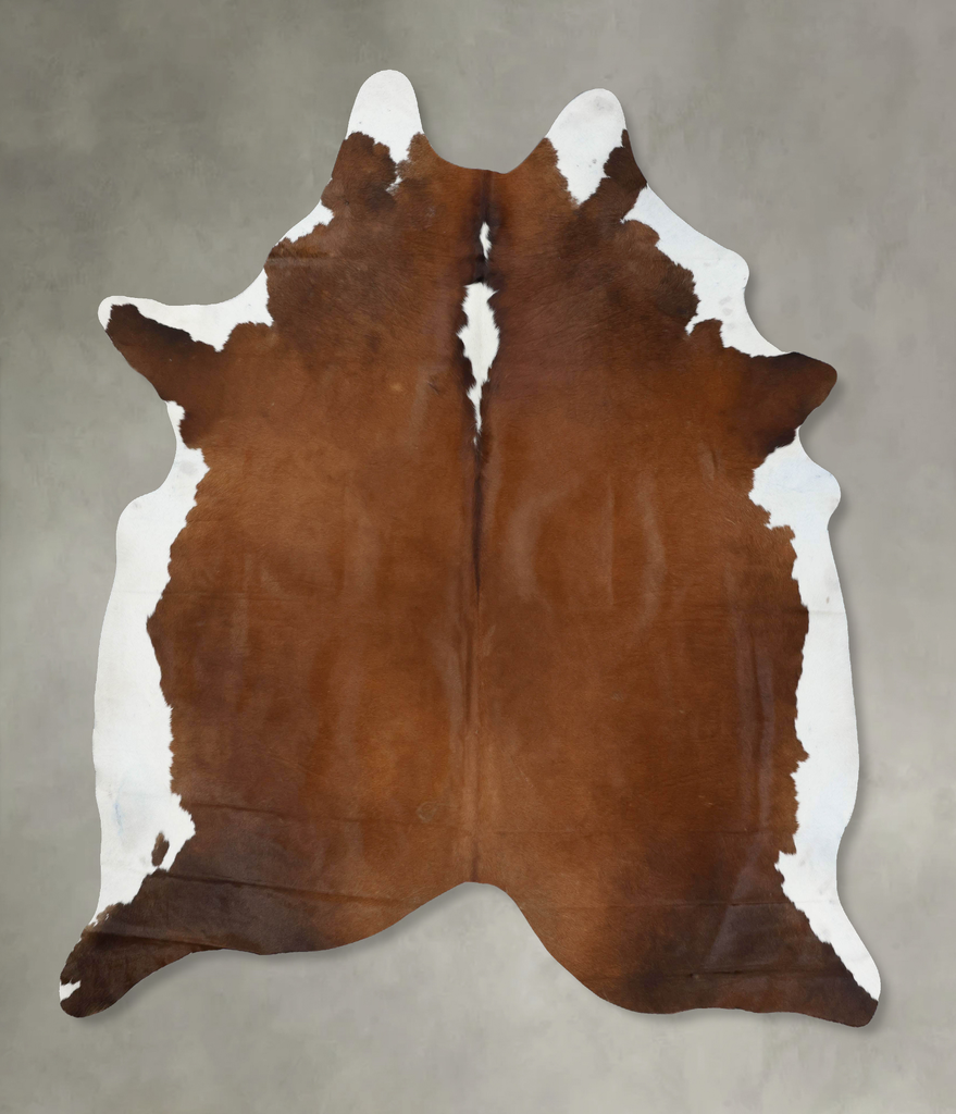 Hereford XX-Large Brazilian Cowhide Rug 8'11"H x 7'5"W #B18918 by Hudson Hides