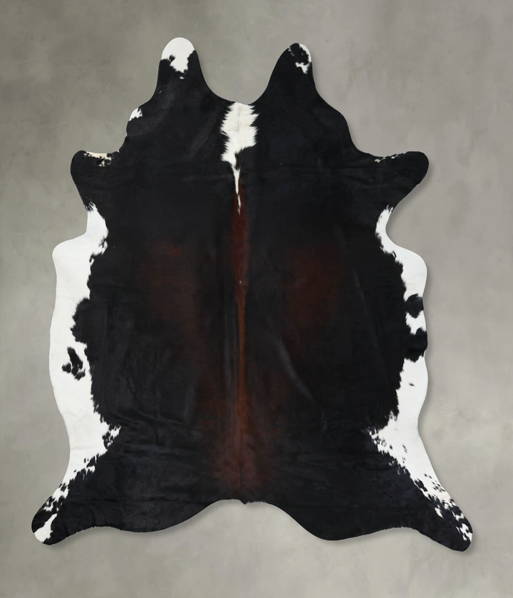 Chocolate and White XX-Large Brazilian Cowhide Rug 8'9"H x 7'4"W #B18928 by Hudson Hides