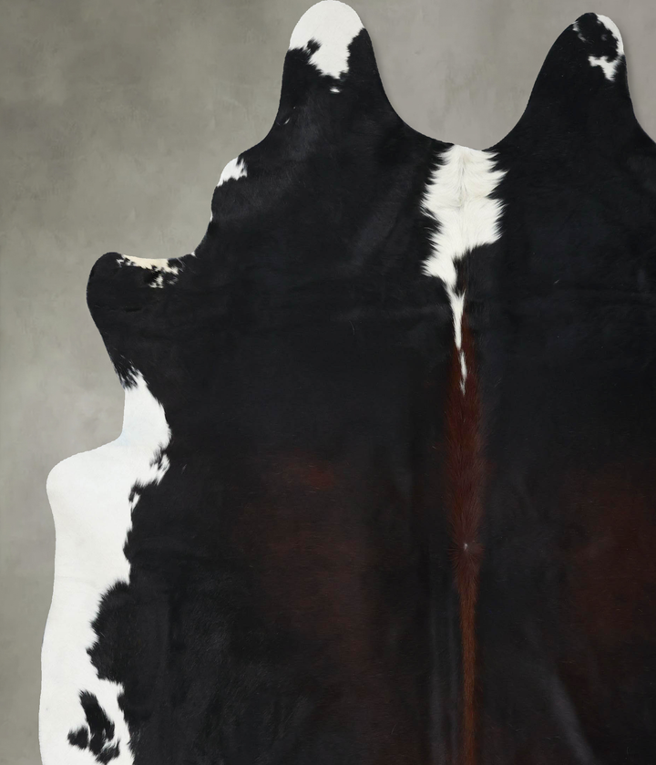 Chocolate and White XX-Large Brazilian Cowhide Rug 8'9"H x 7'4"W #B18928 by Hudson Hides