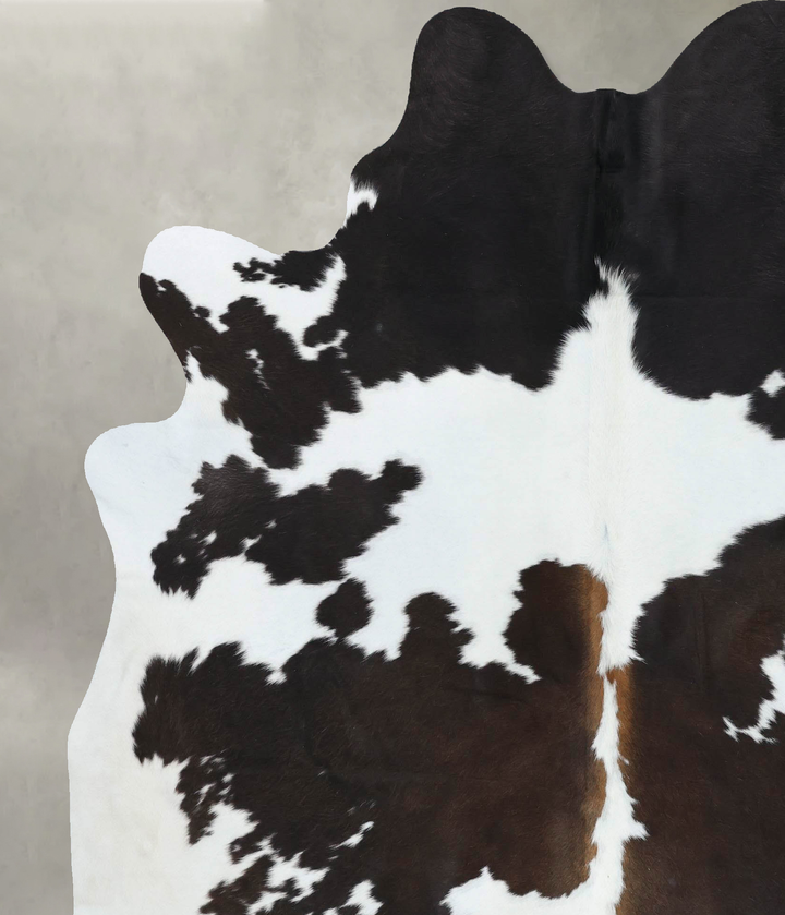 Chocolate and White XX-Large Brazilian Cowhide Rug 7'9"H x 6'6"W #B18931 by Hudson Hides