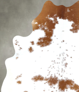 Brown and White Large Brazilian Cowhide Rug 7'0"H x 4'8"W #B18949 by Hudson Hides