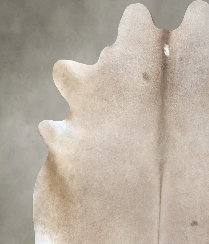Taupe XX-Large Brazilian Cowhide Rug 7'6"H x 6'10"W #B18958 by Hudson Hides