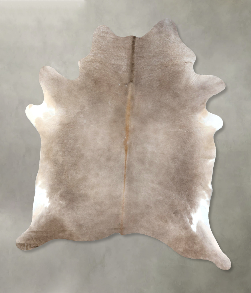 Taupe X-Large Brazilian Cowhide Rug 8'0"H x 6'2"W #B18961 by Hudson Hides