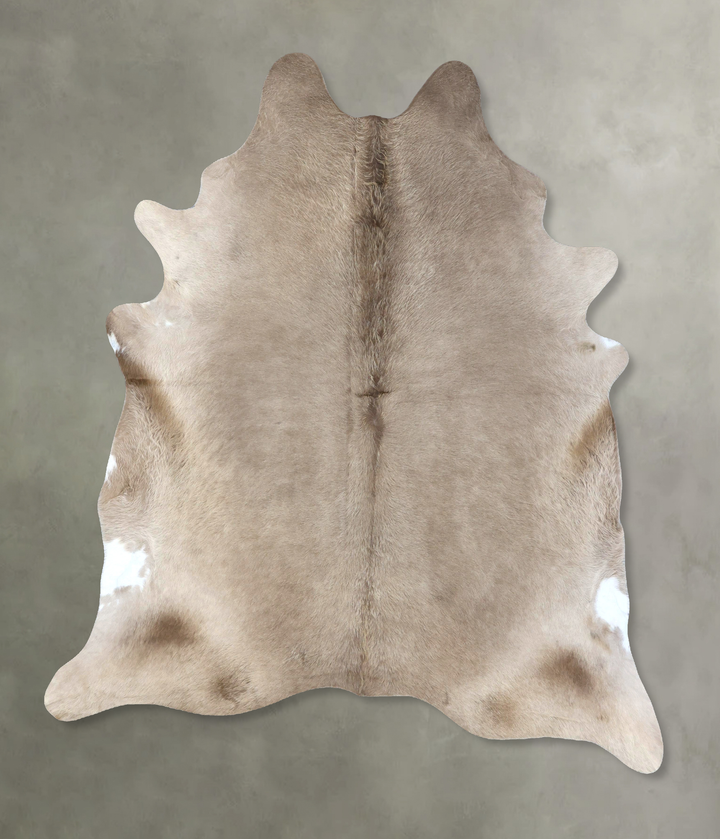 Champagne XX-Large Brazilian Cowhide Rug 8'3"H x 6'11"W #B18972 by Hudson Hides
