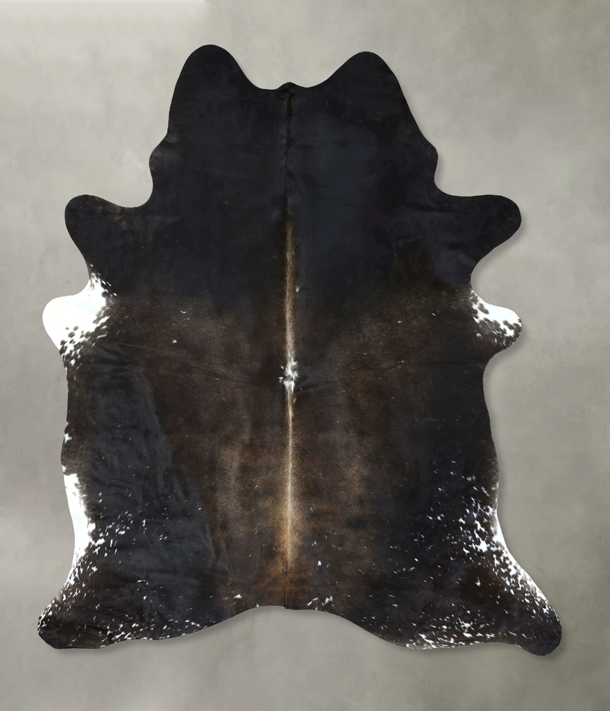 Chocolate and White XX-Large Brazilian Cowhide Rug 8'4"H x 6'7"W #B18999 by Hudson Hides