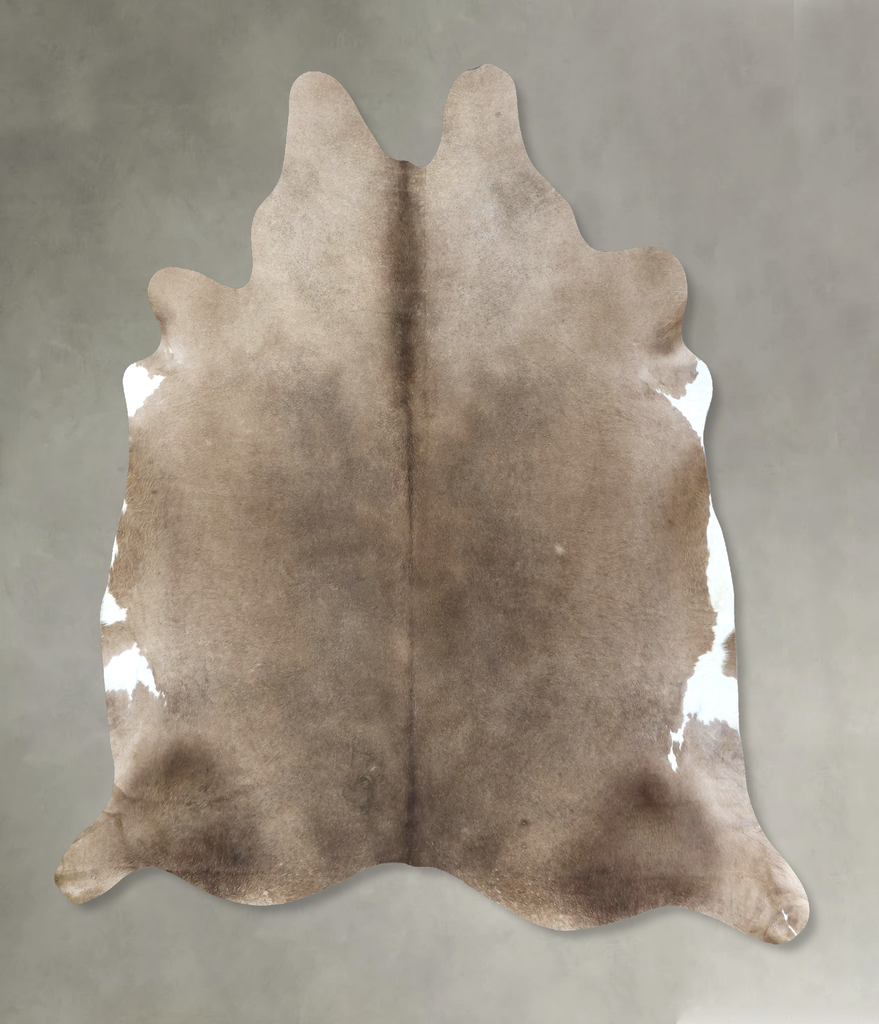 Taupe XX-Large Brazilian Cowhide Rug 7'9"H x 7'6"W #B19002 by Hudson Hides