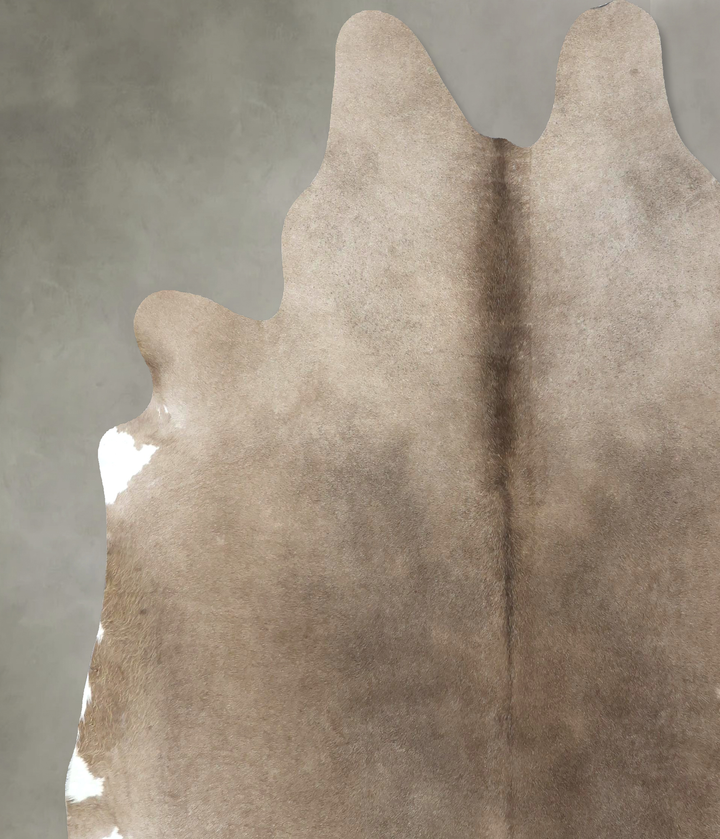 Taupe XX-Large Brazilian Cowhide Rug 7'9"H x 7'6"W #B19002 by Hudson Hides