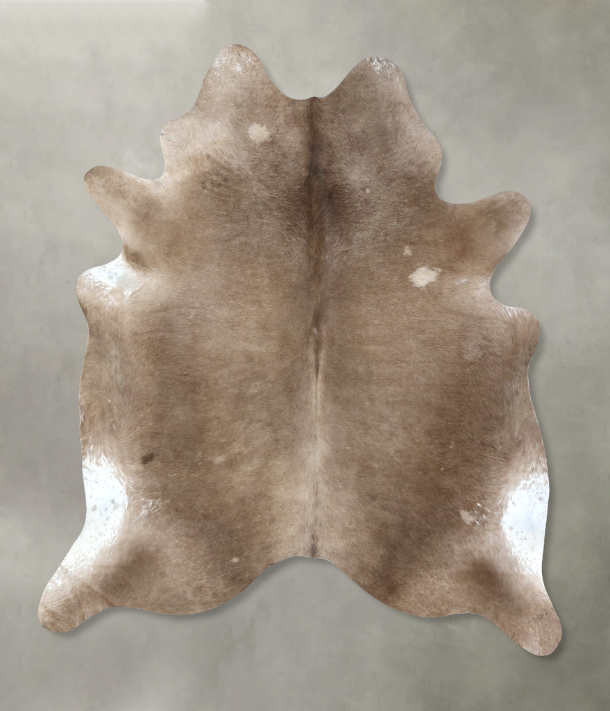 Taupe X-Large Brazilian Cowhide Rug 7'9"H x 6'5"W #B19005 by Hudson Hides