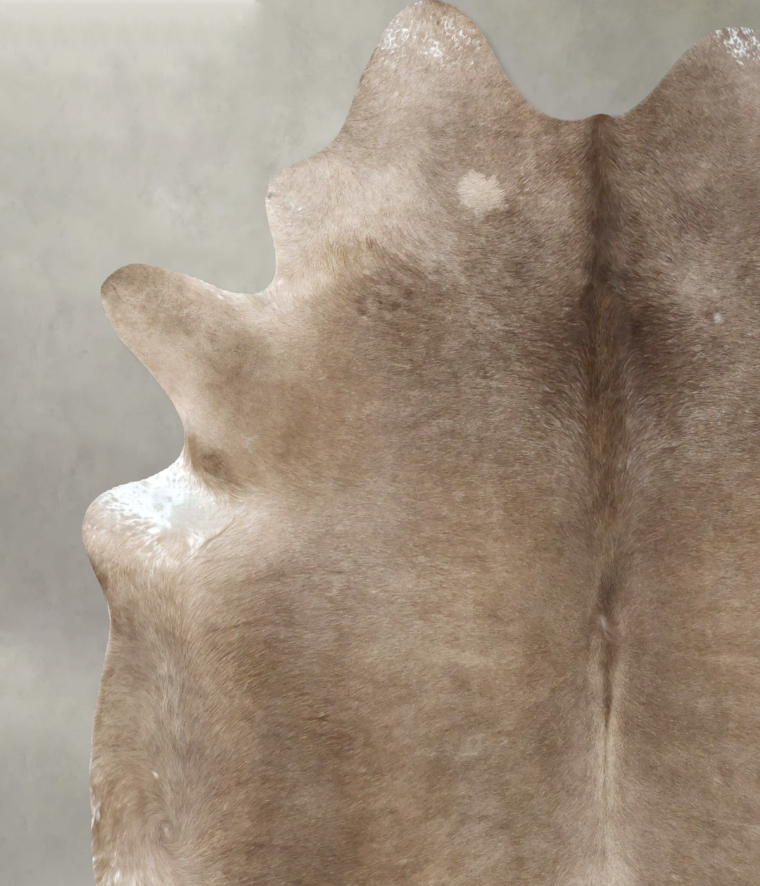 Taupe X-Large Brazilian Cowhide Rug 7'9"H x 6'5"W #B19005 by Hudson Hi