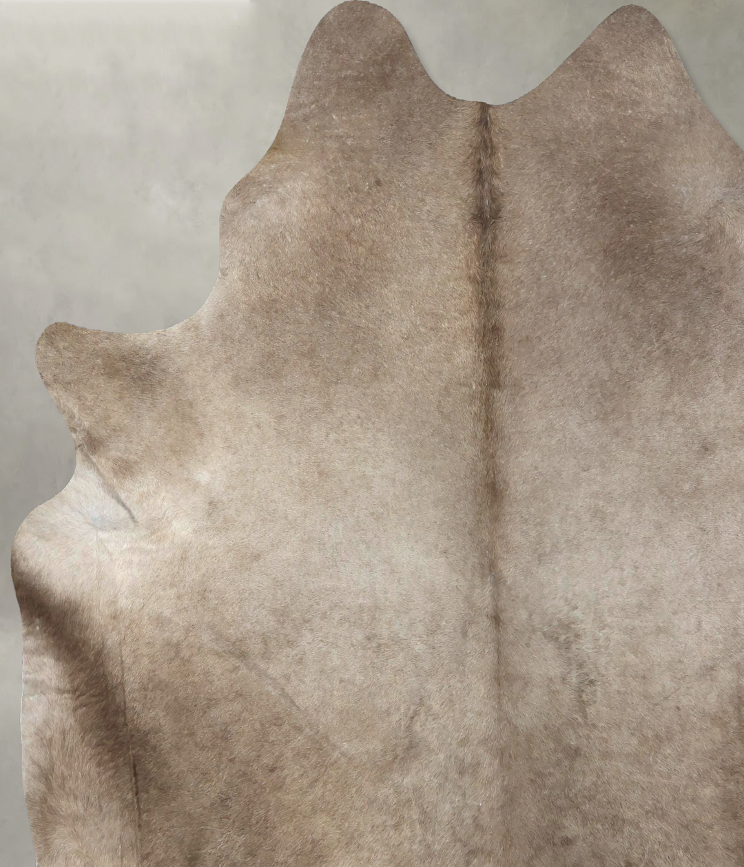 Taupe XX-Large Brazilian Cowhide Rug 7'9"H x 6'9"W #B19008 by Hudson H