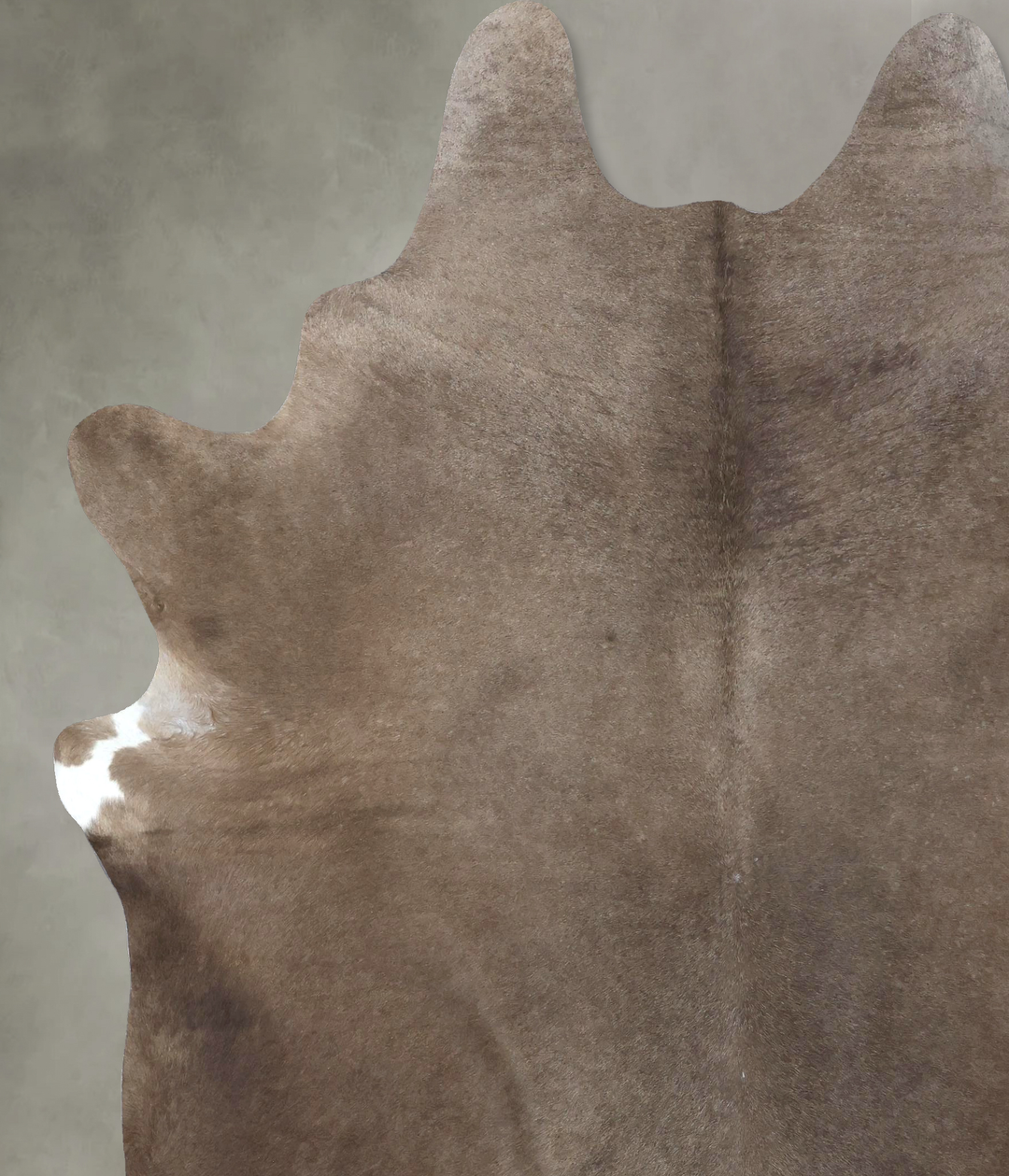 Taupe XX-Large Brazilian Cowhide Rug 8'6"H x 7'2"W #B19011 by Hudson H