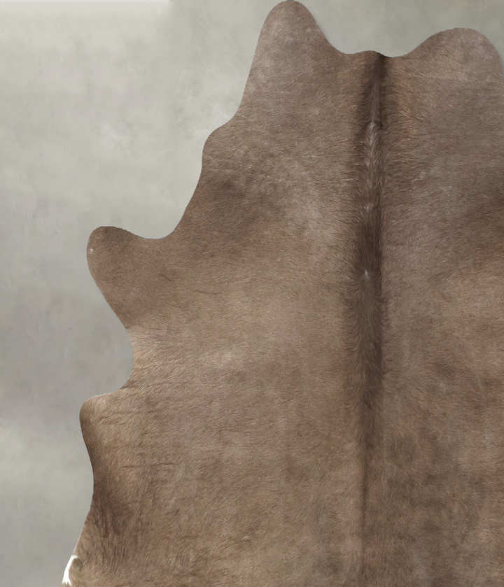 Taupe XX-Large Brazilian Cowhide Rug 7'9"H x 6'10"W #B19013 by Hudson Hides
