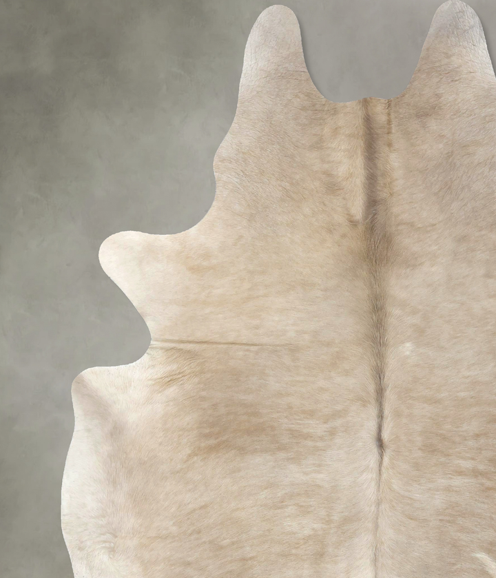 Taupe XX-Large Brazilian Cowhide Rug 8'8"H x 6'11"W #B19014 by Hudson Hides